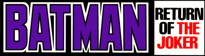 Batman Return Of The Joker logo for GameBoy